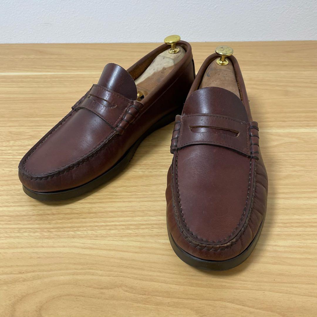 パラブーツ　ローファー　レザー　ブラウン　8