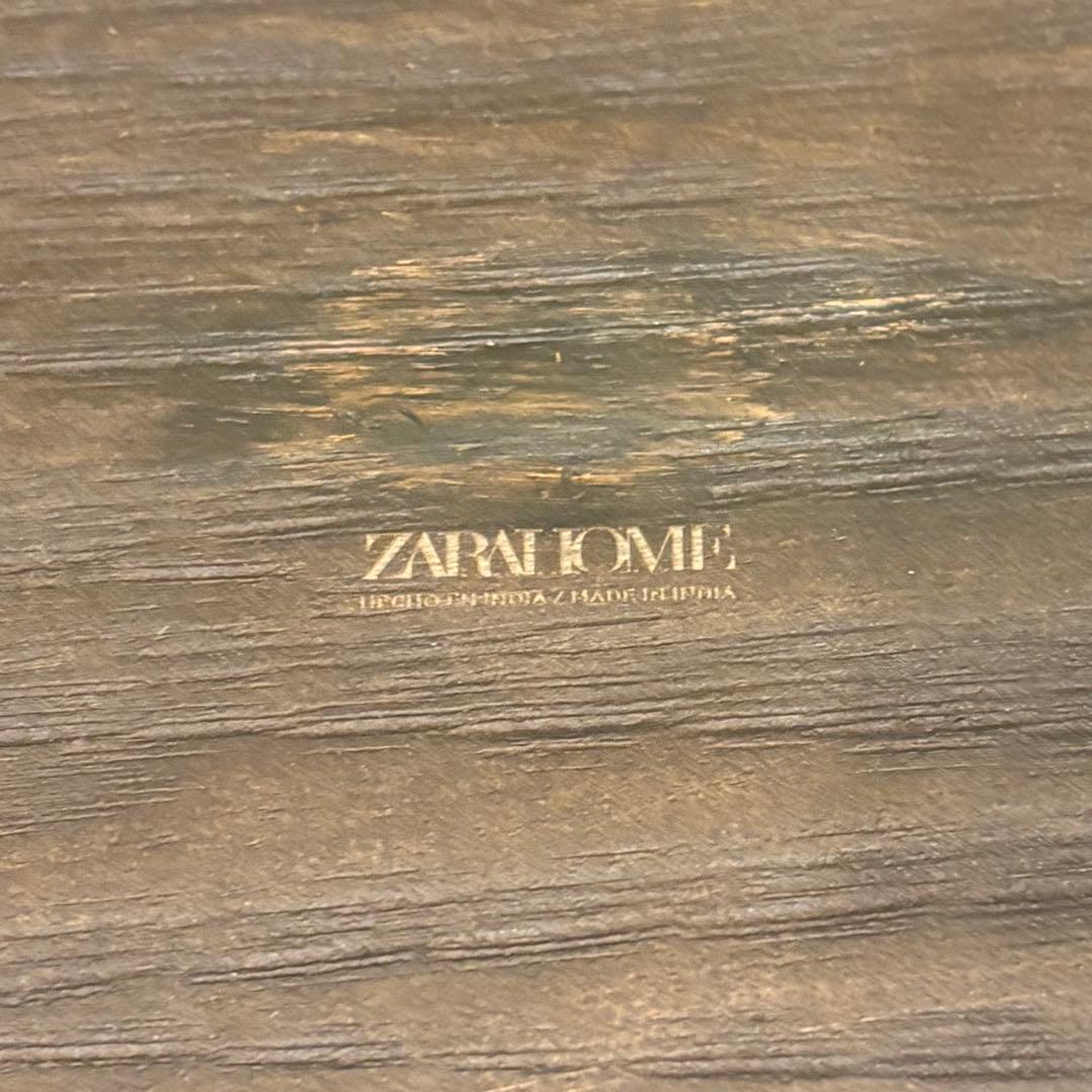 【廃盤希少】ZARA 木製 スツール イレギュラーハンマードスツール