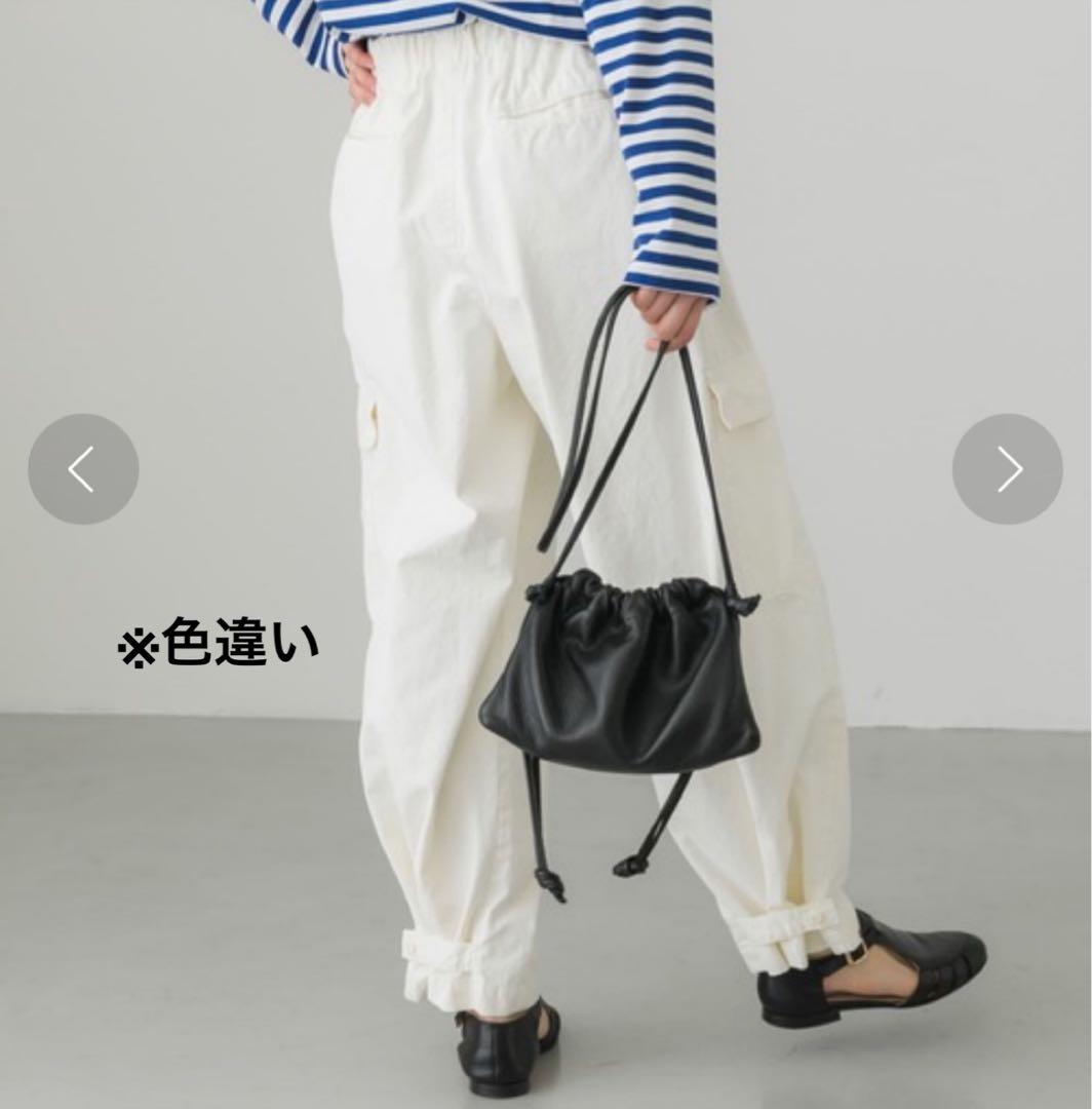 【美品✨】かぐれ ユーティリティーイージーパンツ ワイド 2WAY 綿 カーキ