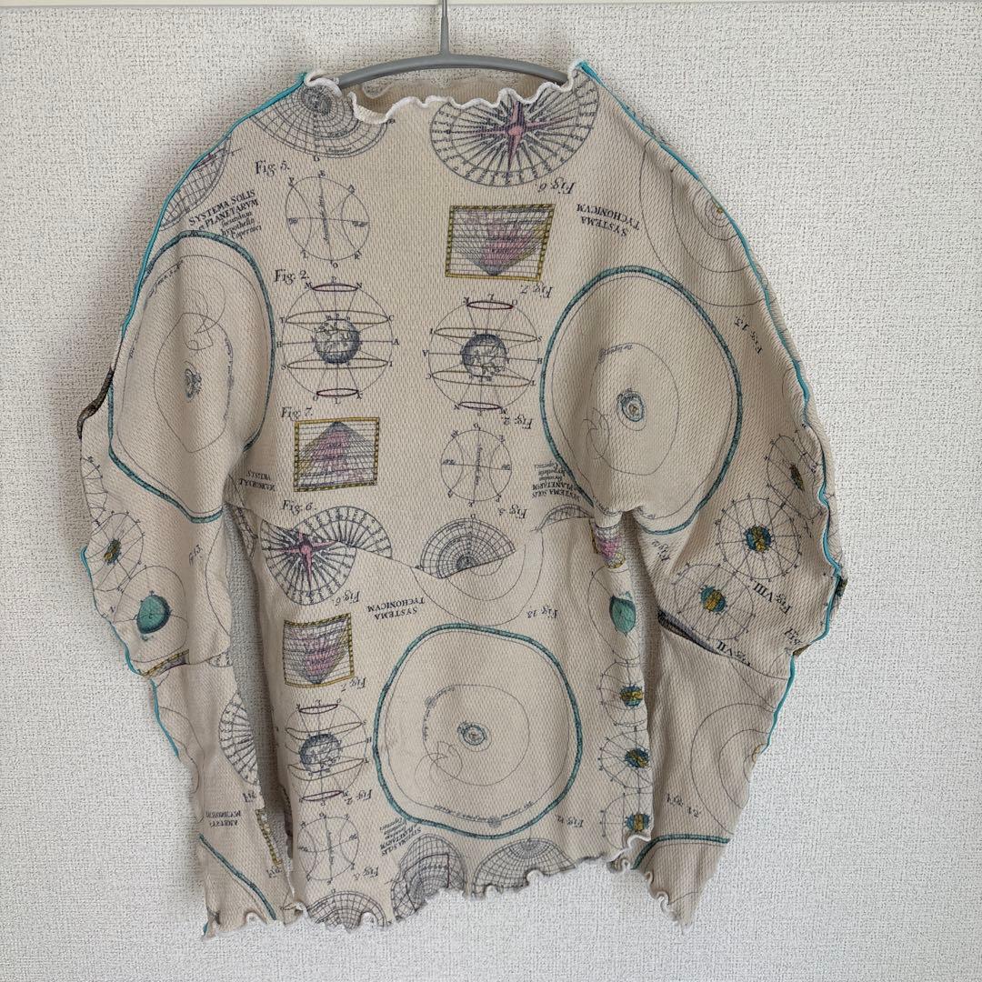 DECO depuis 1985 フリル付き 長袖 サーマル トップス