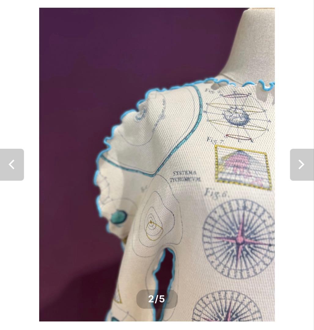 DECO depuis 1985 フリル付き 長袖 サーマル トップス