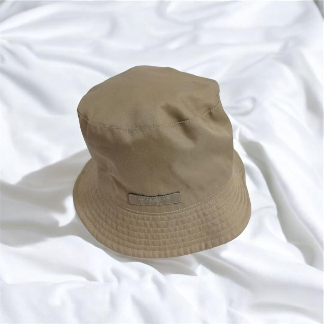 BURBERRY バケットハット・チェック柄・ベージュ・ネイビー