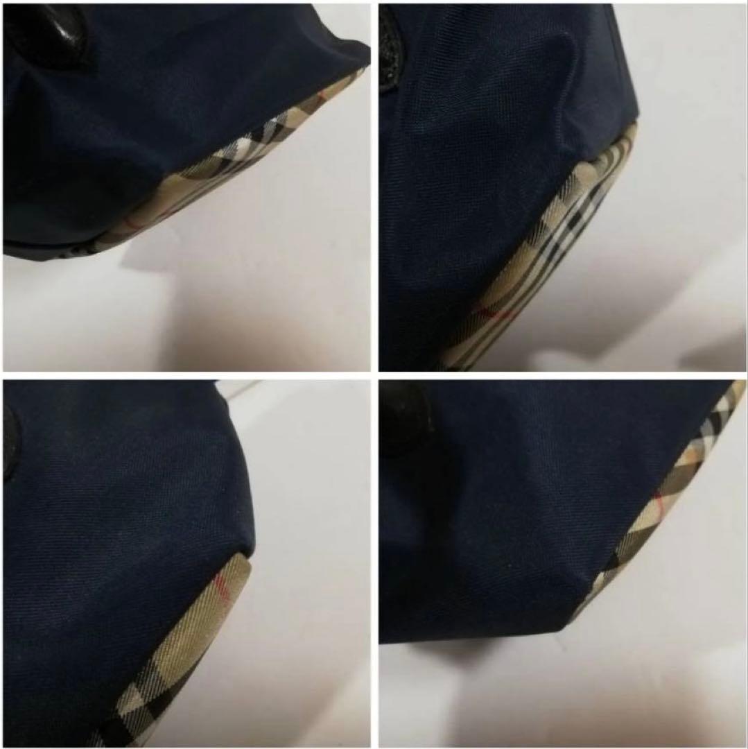 BURBERRY バケットハット・チェック柄・ベージュ・ネイビー