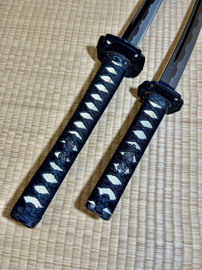 模造刀 太刀 脇差し 2本セット！　※刀身に樋あり（バラ売り不可）