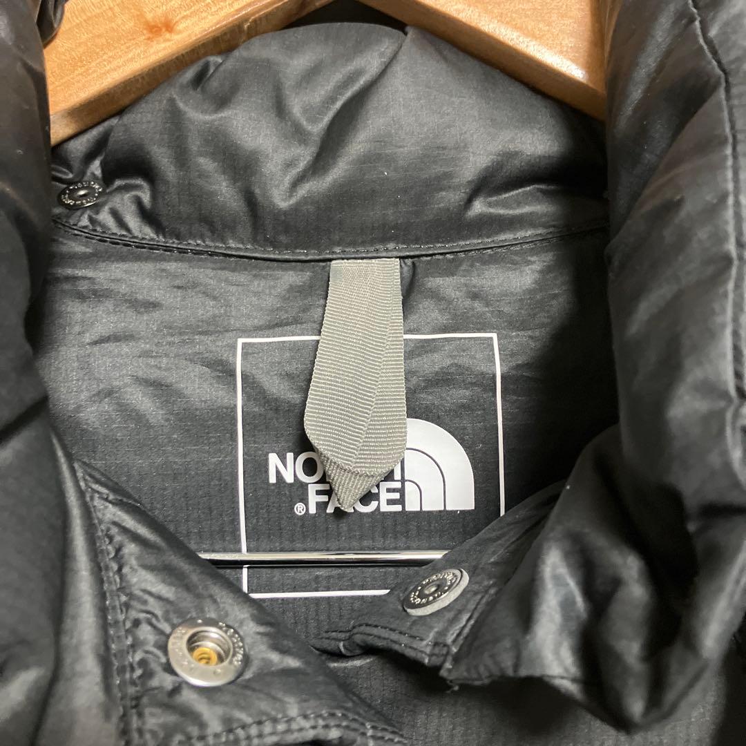 ノースフェイス キャンプシエラベスト 中綿 ブラック フード取り外し可能