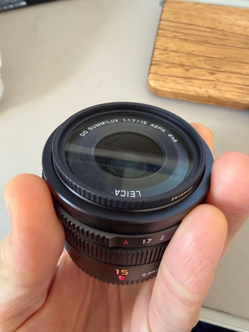LEICA DG SUMMILUX 15mm F1.7、フィルタ付、頻度極小