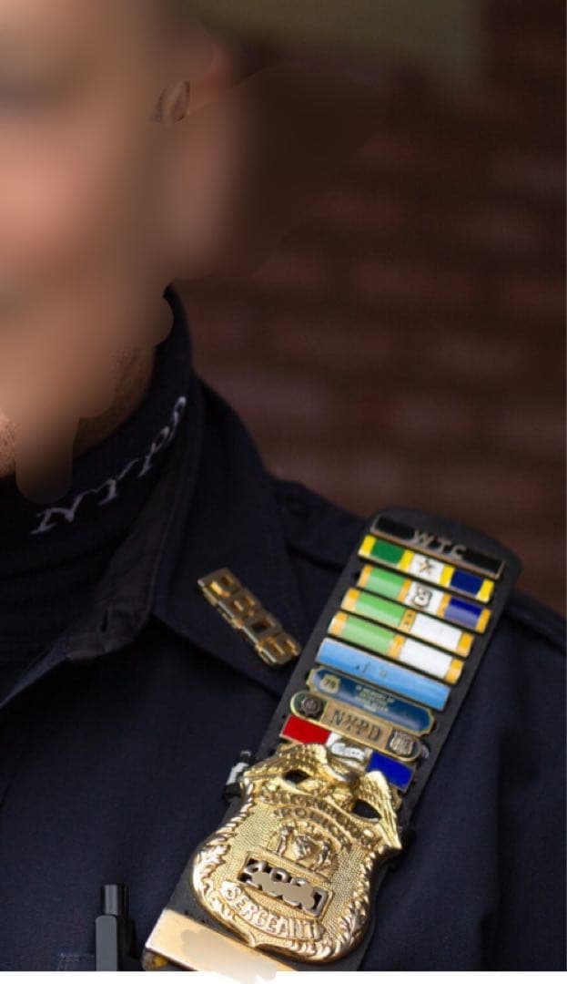 【希少】NYPD /SARGEANT/徽章/帽章 /ホルダー・おまけ付き