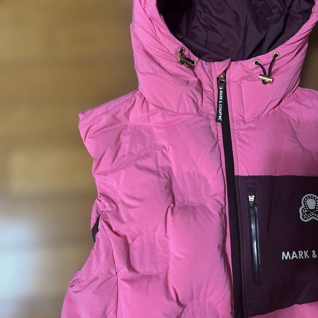 MARK & LONA ピンクダウンベスト美品XL