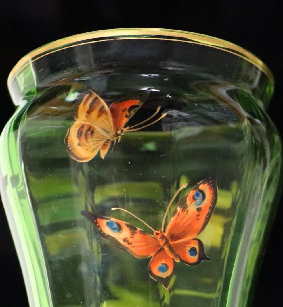 オールド・バカラ 博物館級 1878年 金彩エナメル彩 30cm 大型 花瓶