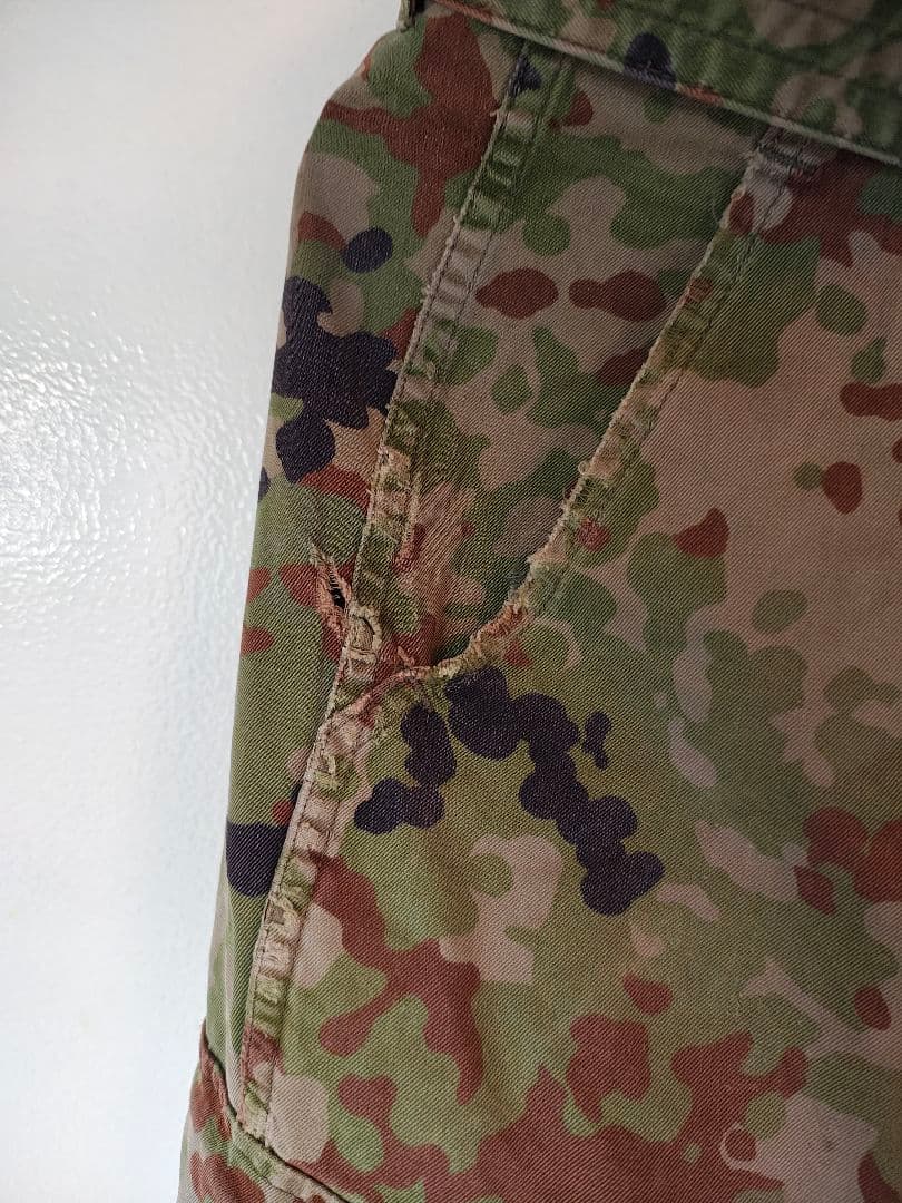 ハンドメイド 陸自迷彩コンバットシャツ 上下セット Mサイズ相当