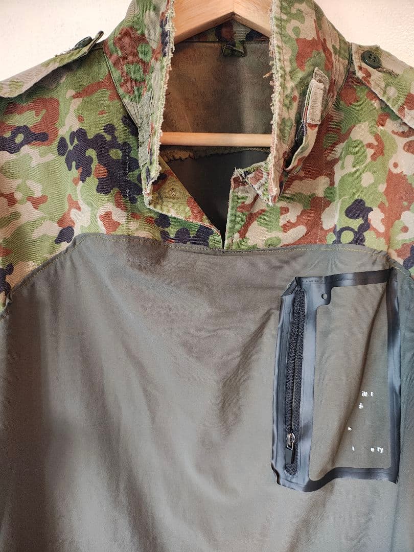 ハンドメイド 陸自迷彩コンバットシャツ 上下セット Mサイズ相当