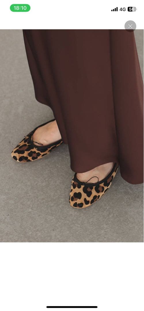 ヒョウ柄フラットシューズ　新品