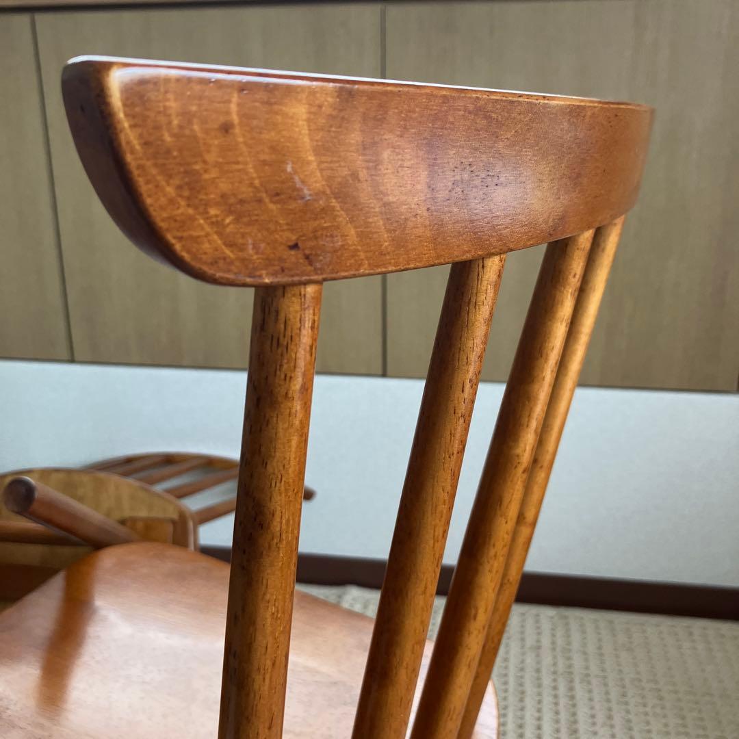 【美品】ニトリ ダイニングチェア 椅子 2脚 ブラウン アトラスチェア