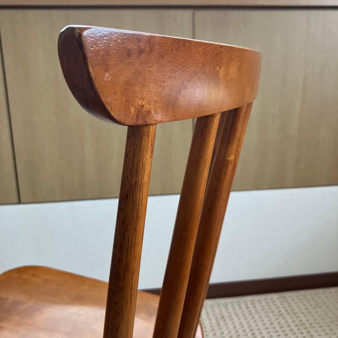 【美品】ニトリ ダイニングチェア 椅子 2脚 ブラウン アトラスチェア