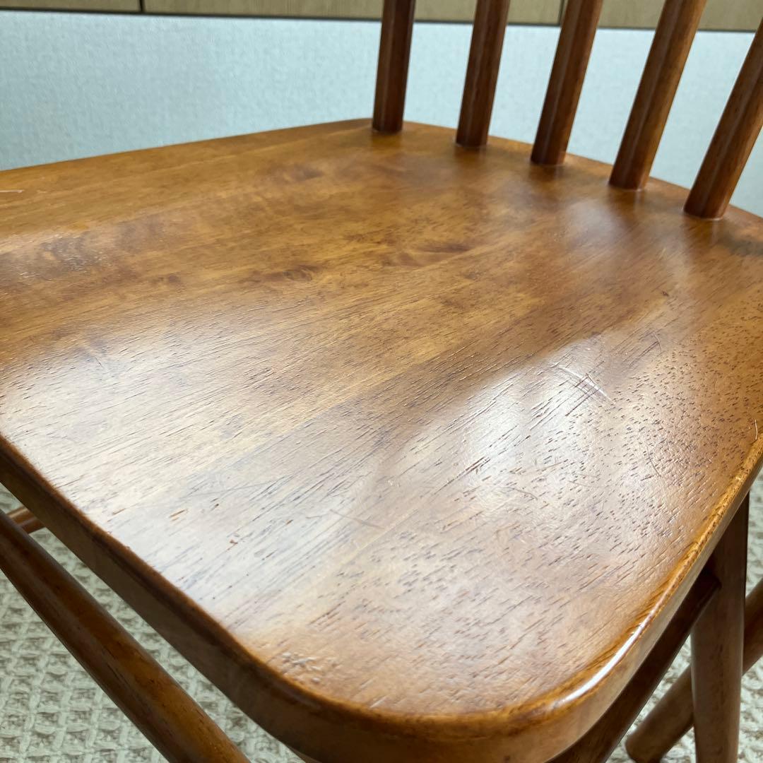 【美品】ニトリ ダイニングチェア 椅子 2脚 ブラウン アトラスチェア