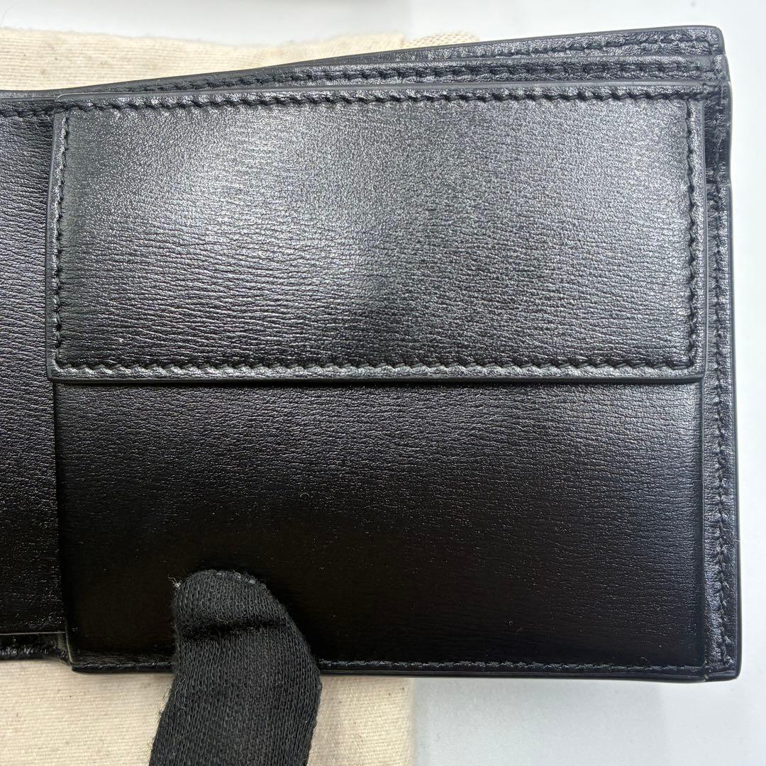 YSL ブラック 二つ折り財布 保存袋付き