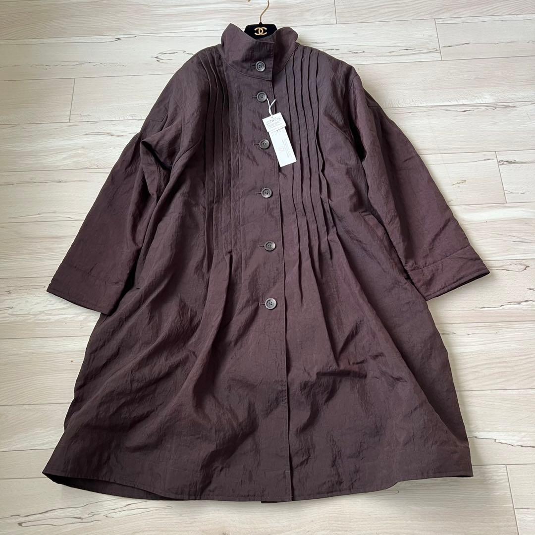 未使用タグ付き　YACCOMARICARD ロングコート　ライナー　ピンタック