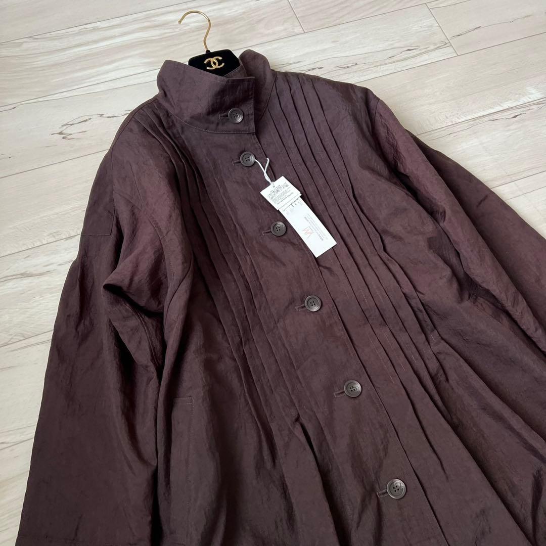 未使用タグ付き　YACCOMARICARD ロングコート　ライナー　ピンタック