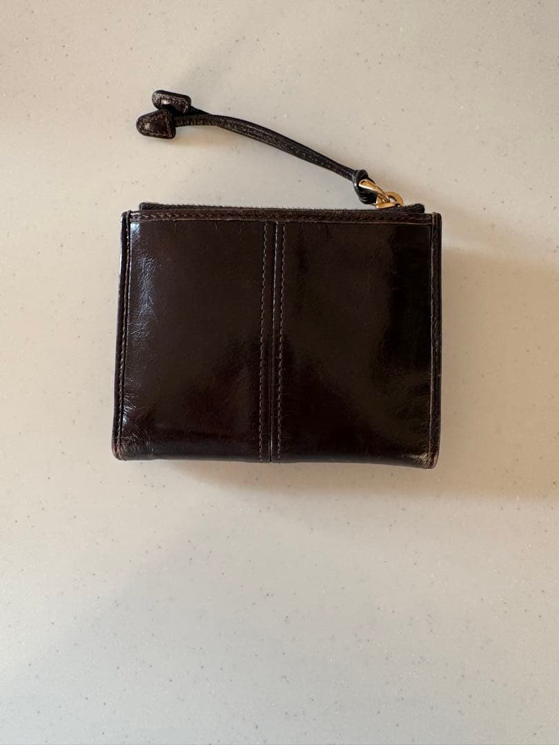 【正規品】PRADA ソフトルックレザー財布　トライアングル　ロゴ