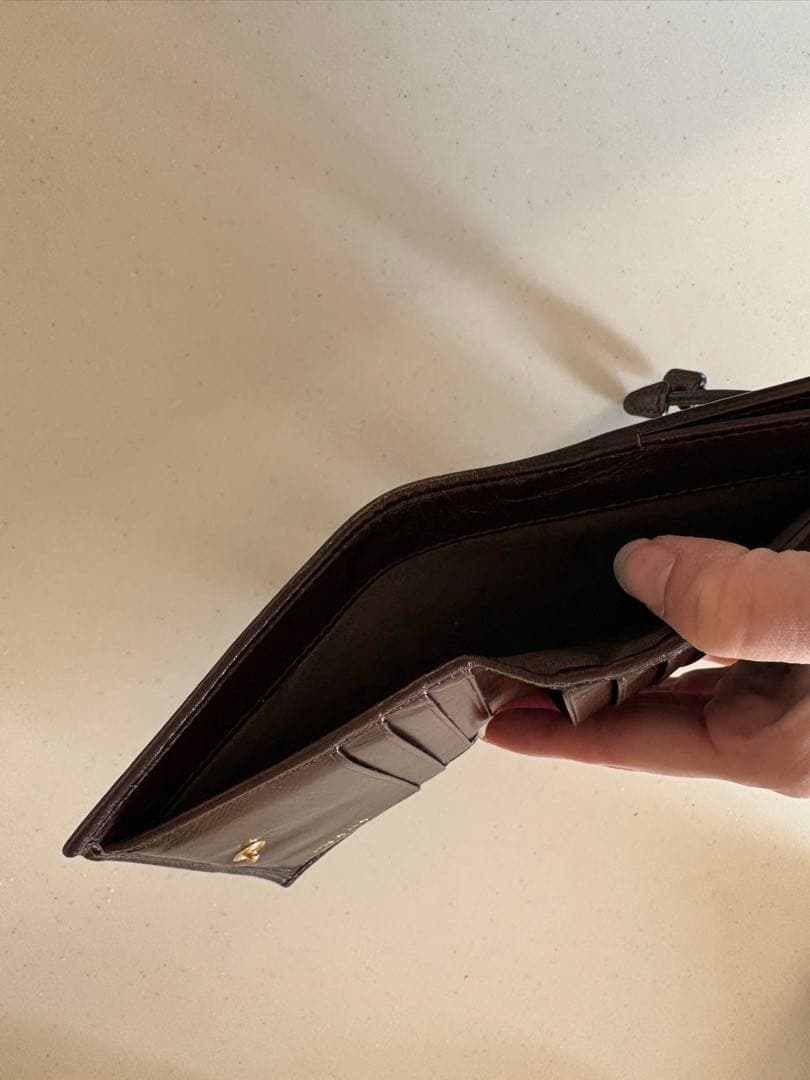 【正規品】PRADA ソフトルックレザー財布　トライアングル　ロゴ