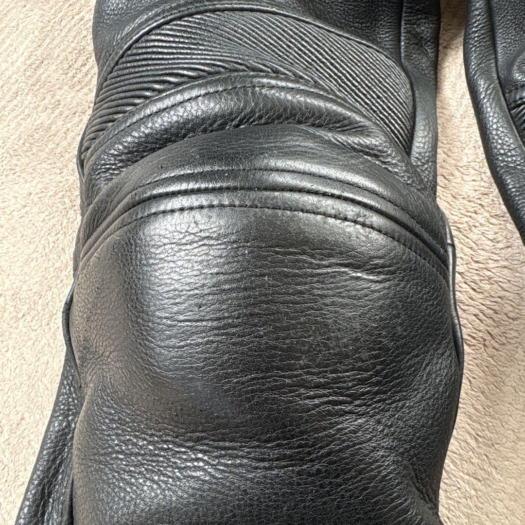 【希少XLサイズ】KADOYAデフュージョンパンツ レザー　ブラック　バイク