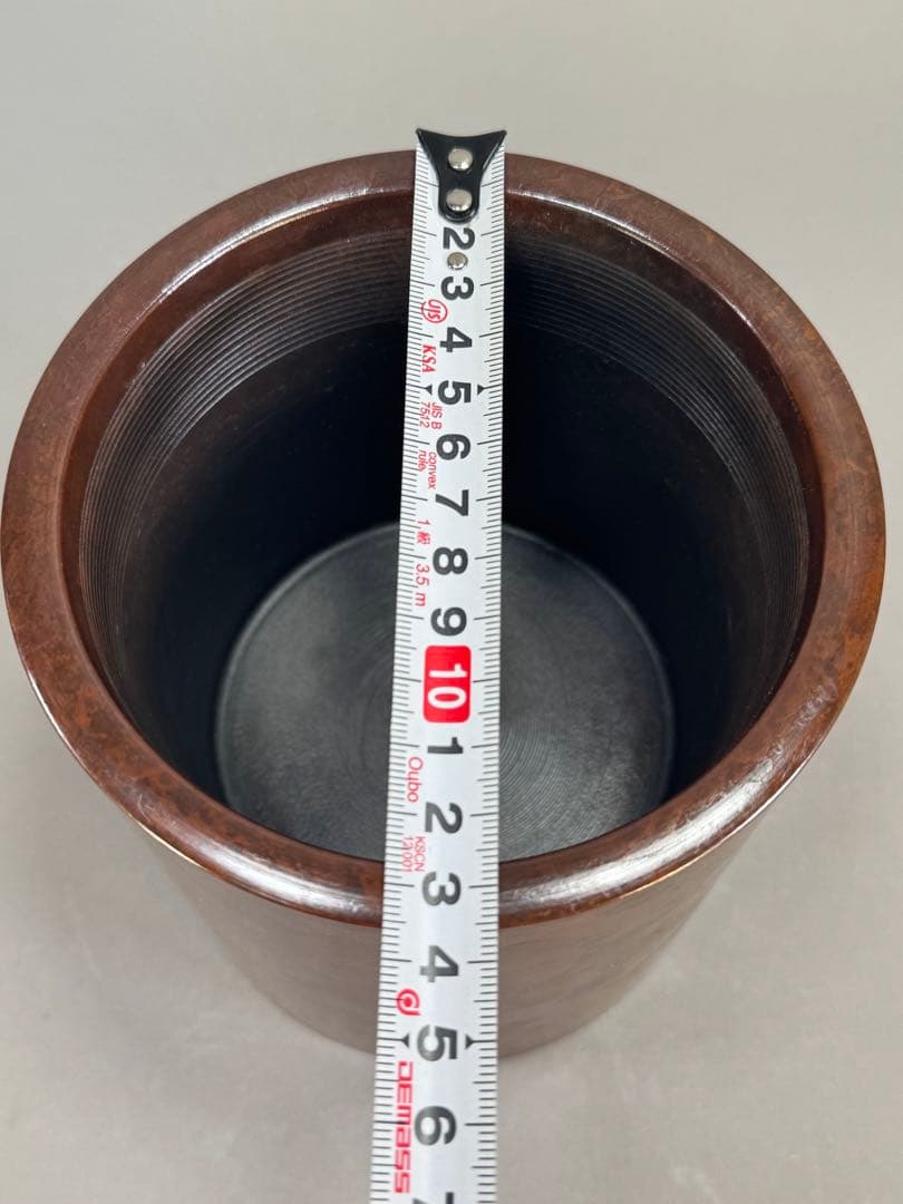 いけばな　鋳銅　唐銅花器　池坊　古流　未生流　龍生派　2点セット高さ45.8cm