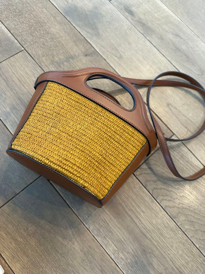 値下げ交渉OK！！！MARNI かごバッグ ブラウン/イエロー