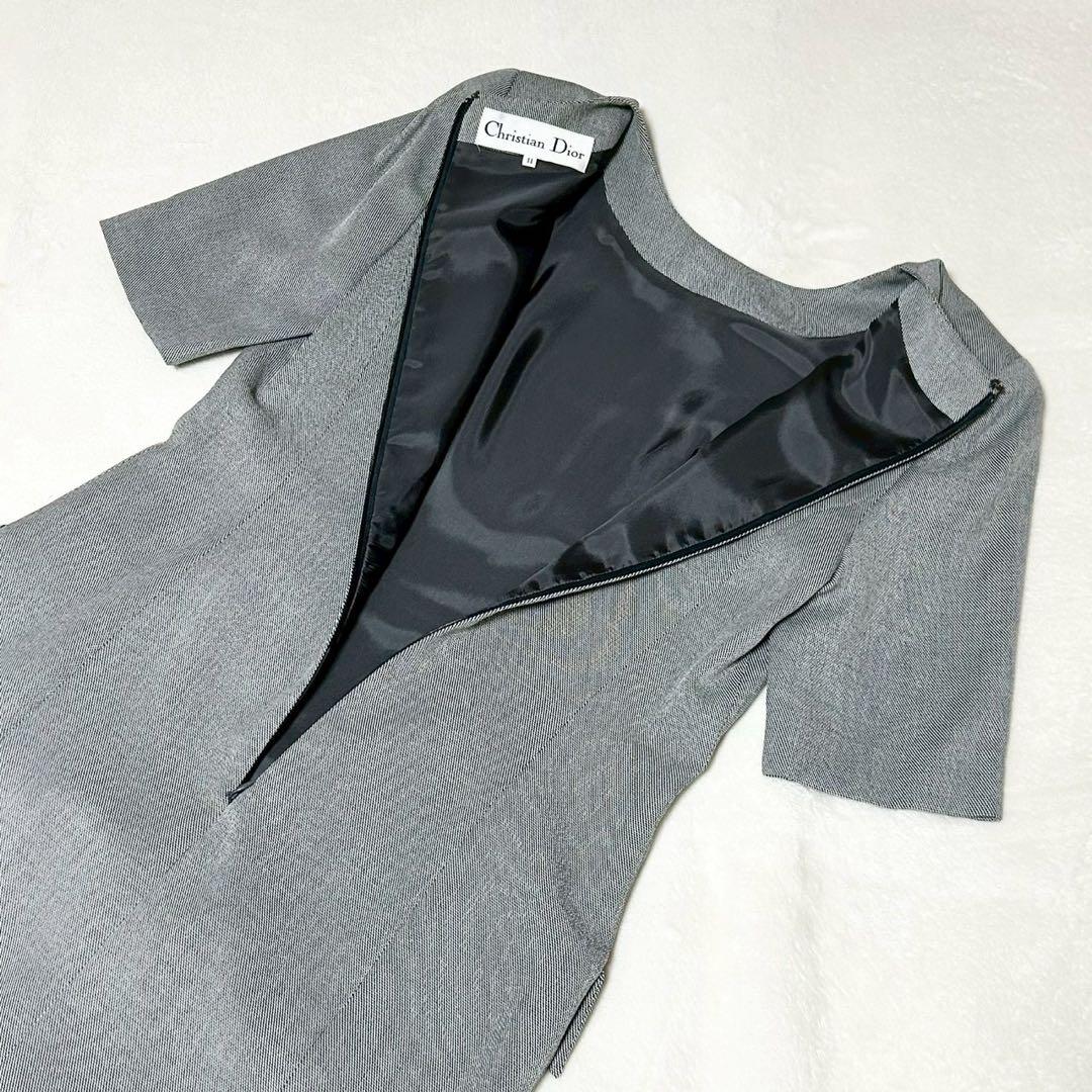 ★美品★ディオール　ワンピース　11 半袖 ヴィンテージ　ポケット