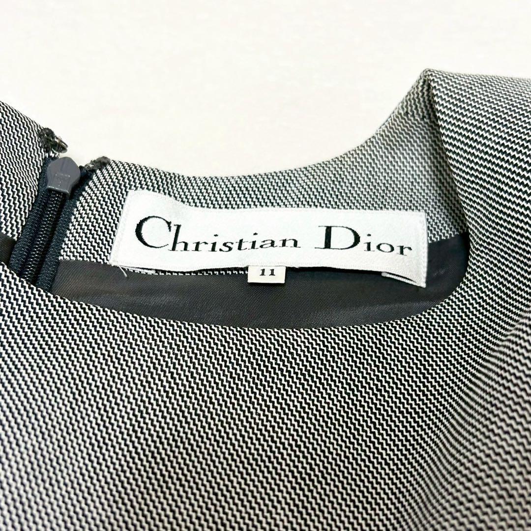 ★美品★ディオール　ワンピース　11 半袖 ヴィンテージ　ポケット