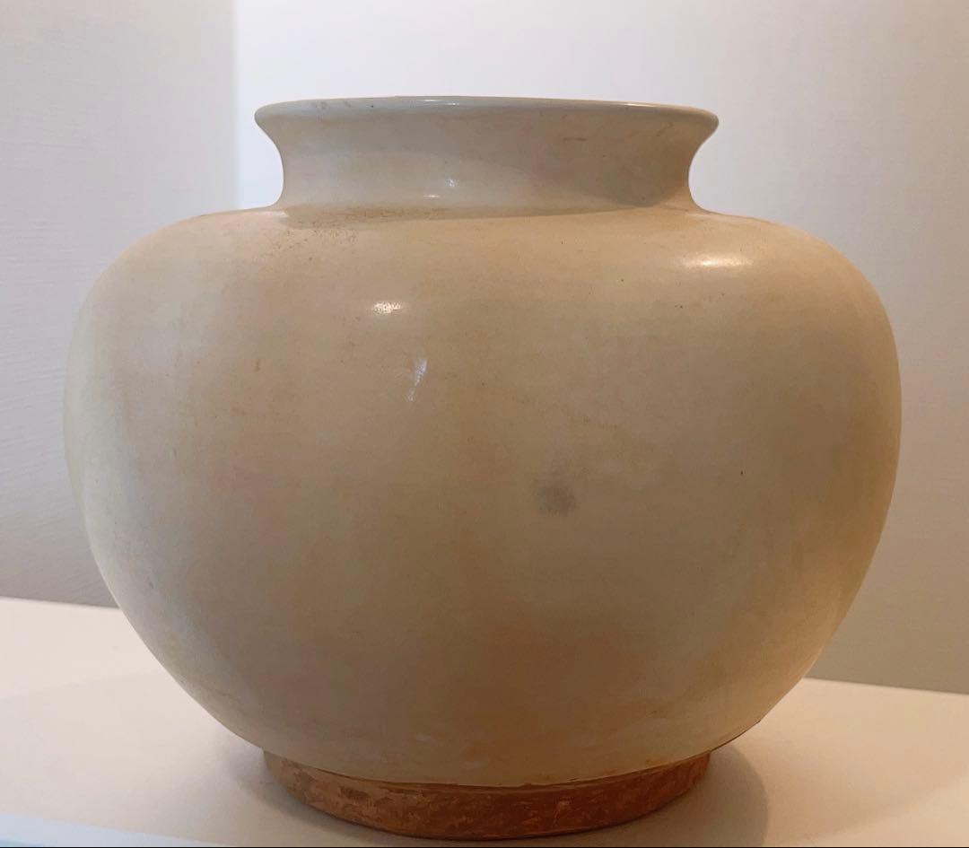 白磁万年壺　唐時代　陶芸　古美術品　骨董品