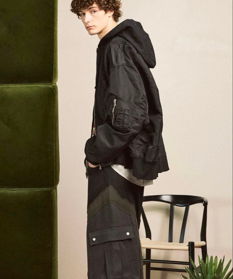 MAISON SPECIAL 異素材コンビドッキング プライムオーバー MA-1