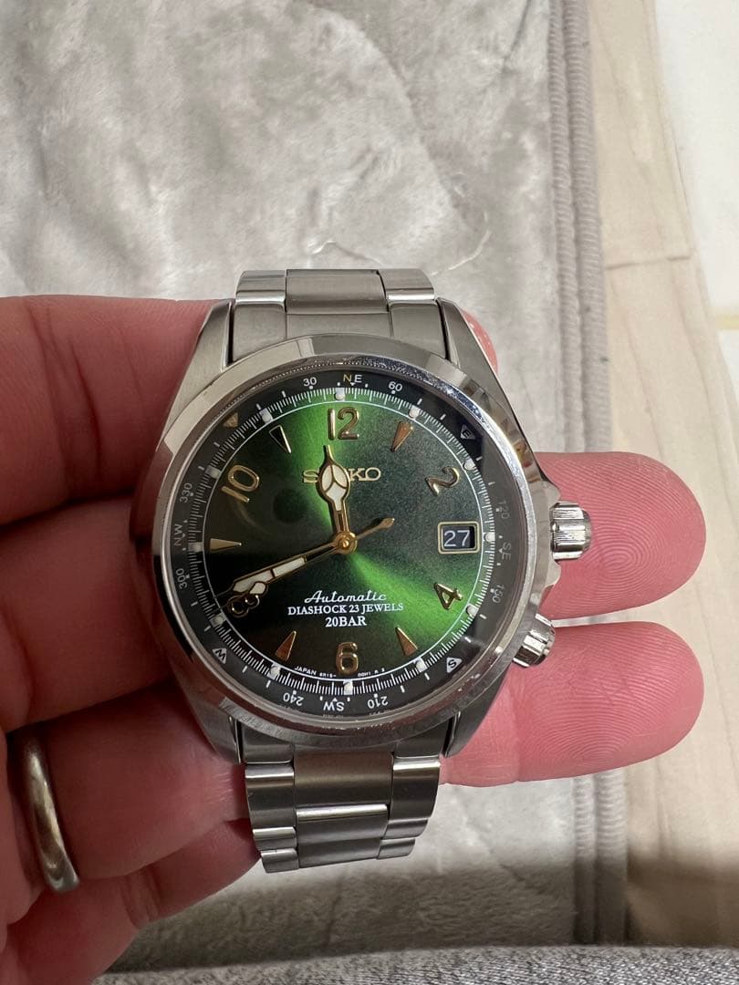 【実働】セイコー　アルピニスト　6R15-00E1 自動巻　希少　替ベルト付