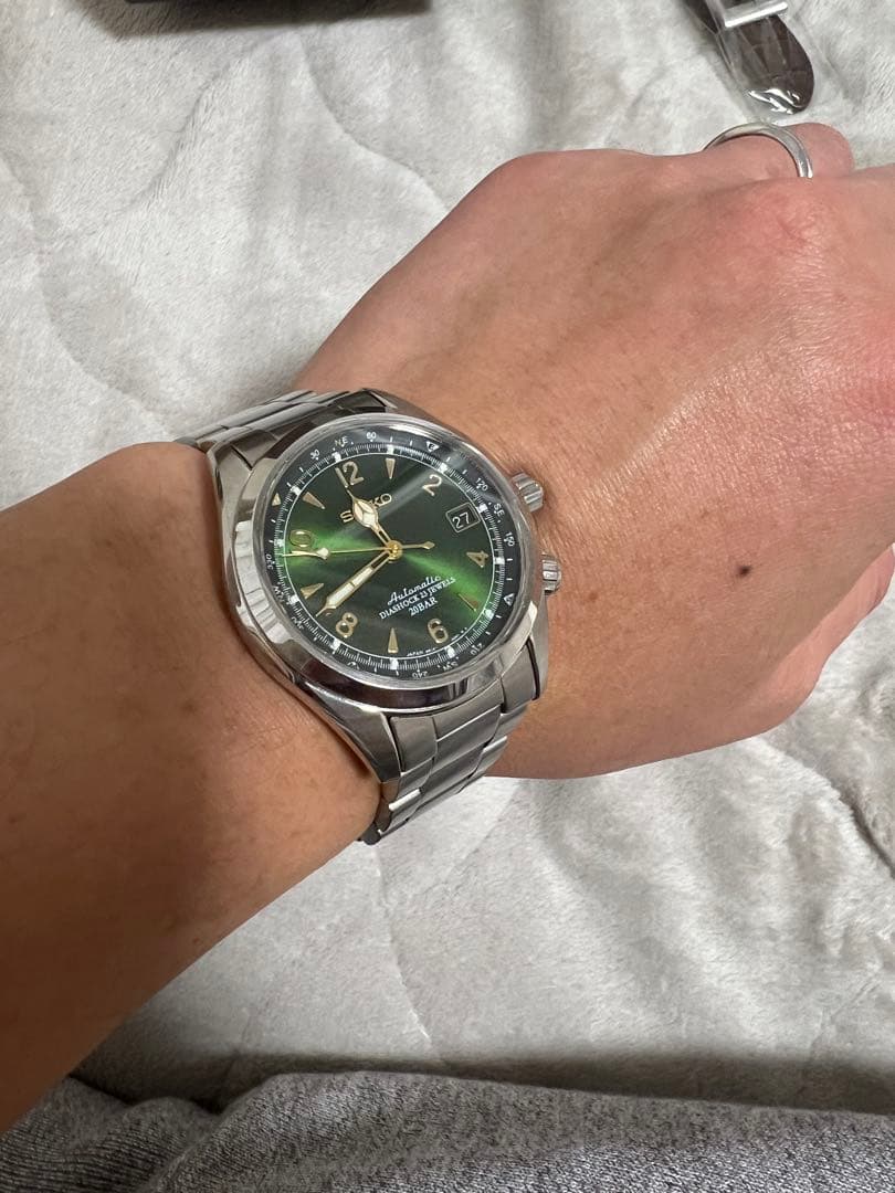 【実働】セイコー　アルピニスト　6R15-00E1 自動巻　希少　替ベルト付