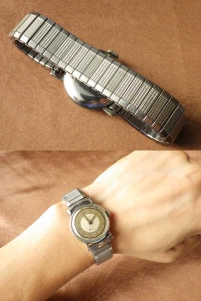 激レア★1940's クリントン ブルズアイ ミリタリースタイル 手巻き腕時計