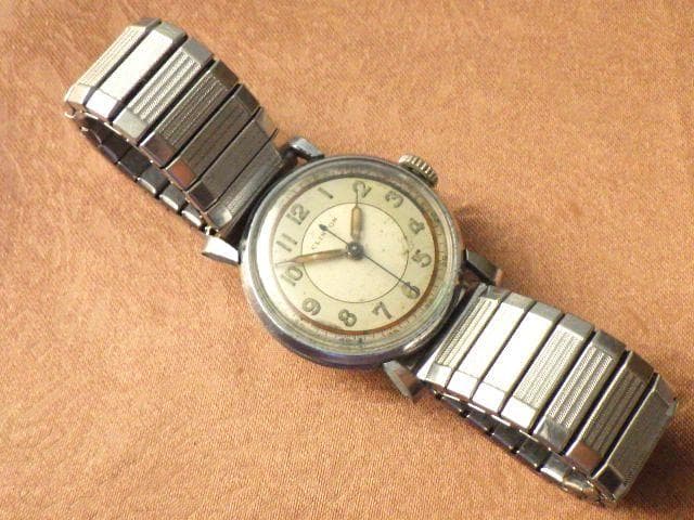 激レア★1940's クリントン ブルズアイ ミリタリースタイル 手巻き腕時計