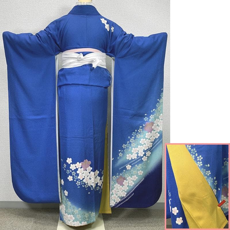 502z25.504y12.小物類.311x5〇人気色 振袖 青 桜 シンプル〇