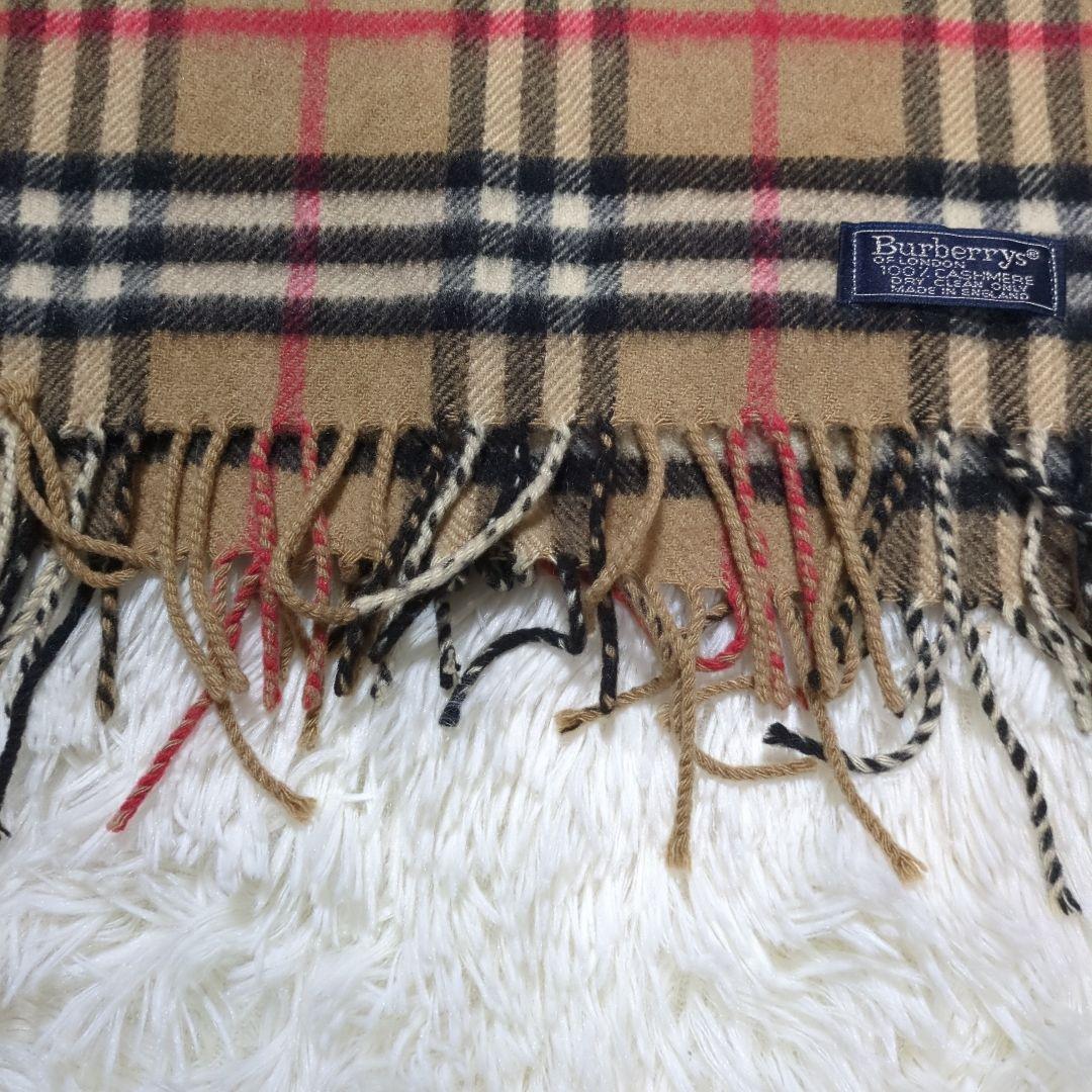 Burberrys バーバリーズ　マフラー　カシミヤ100％ ノバチェック　英国