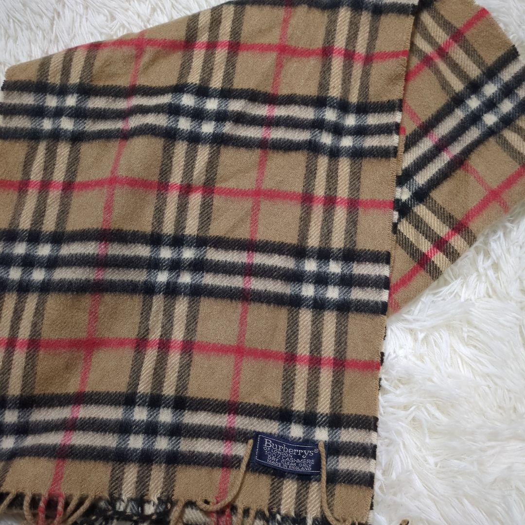 Burberrys バーバリーズ　マフラー　カシミヤ100％ ノバチェック　英国