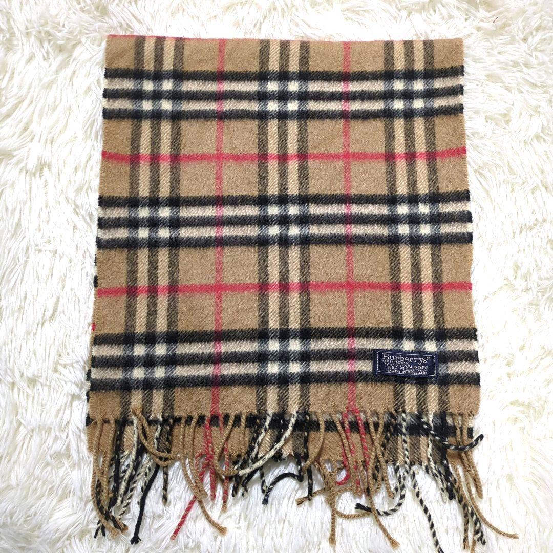 Burberrys バーバリーズ　マフラー　カシミヤ100％ ノバチェック　英国