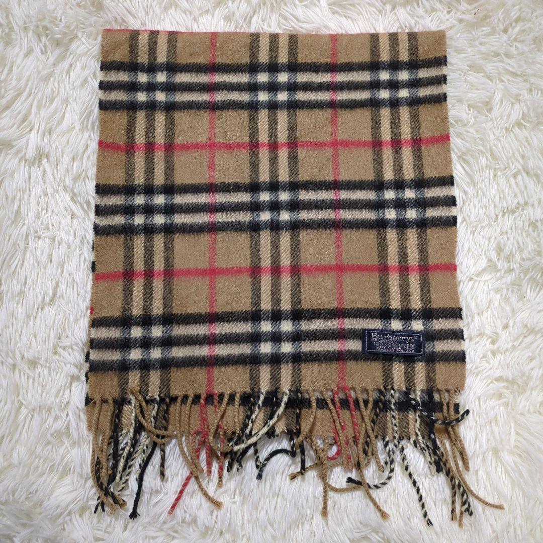 Burberrys バーバリーズ　マフラー　カシミヤ100％ ノバチェック　英国
