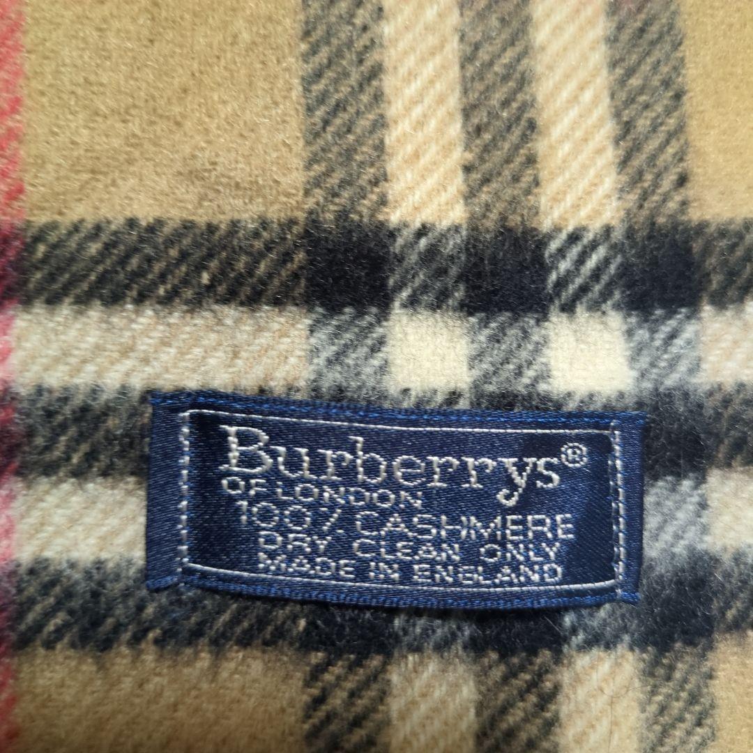 Burberrys バーバリーズ　マフラー　カシミヤ100％ ノバチェック　英国