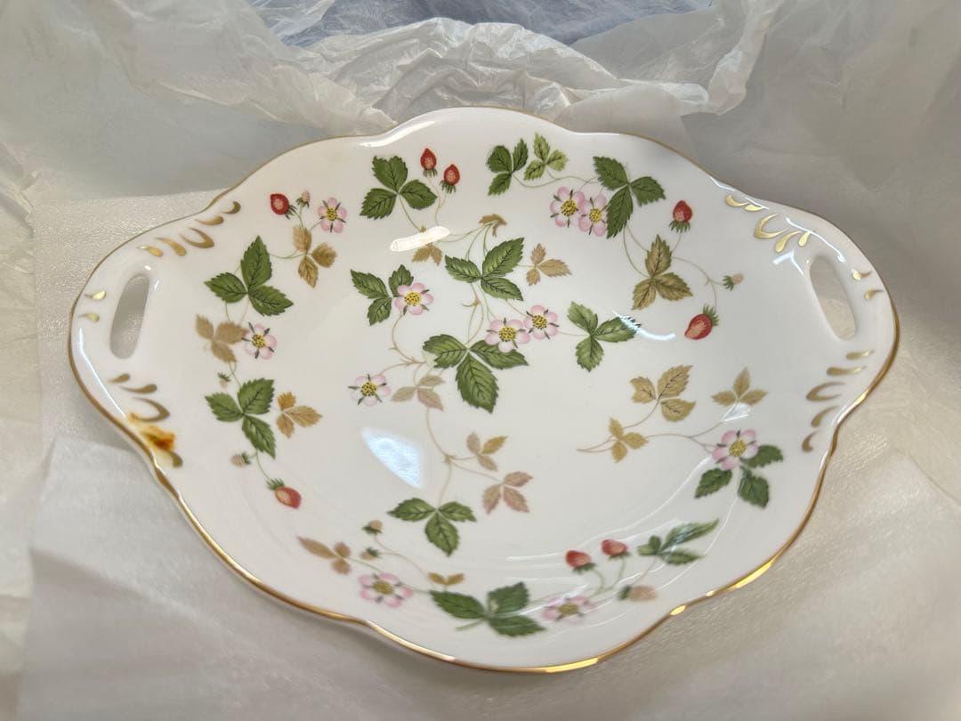 【7点セット】ストロベリー花柄 食器セット ワイルドストロベリー