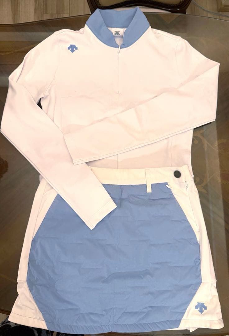 Descent ゴルフ レディースウェア S ホワイト/ブルー