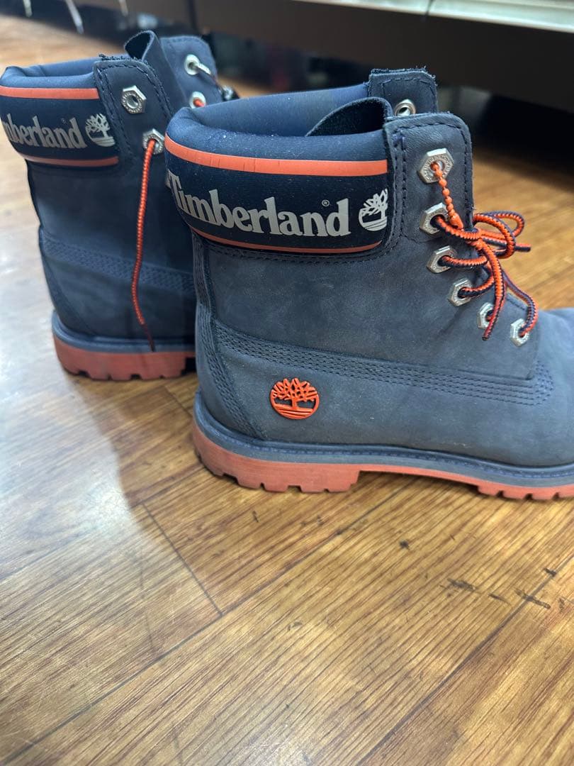 Timberland ダークブルー ワークブーツ