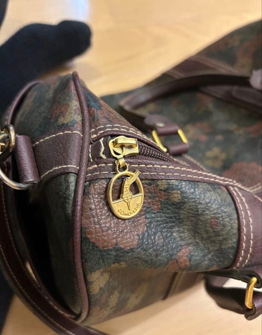 バッグ Flower pattern mini boston bag