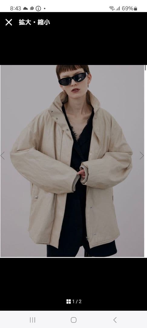 ジャケット・アウター PASTING LIKE FAKE LEATHER JACKET