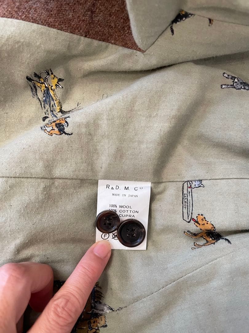 オールドマンズテーラー　ウインドペンチェック　ブレザー　（裏地　ファーマーズ）