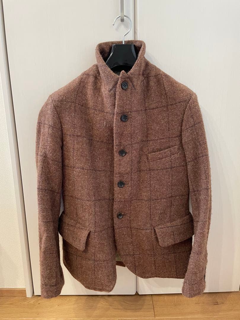 オールドマンズテーラー　ウインドペンチェック　ブレザー　（裏地　ファーマーズ）