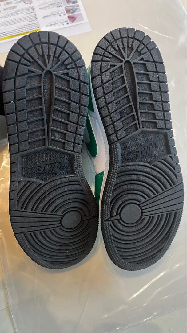 【美品】Nike エアジョーダン1 Mid 24.5cm ラッキーグリーン