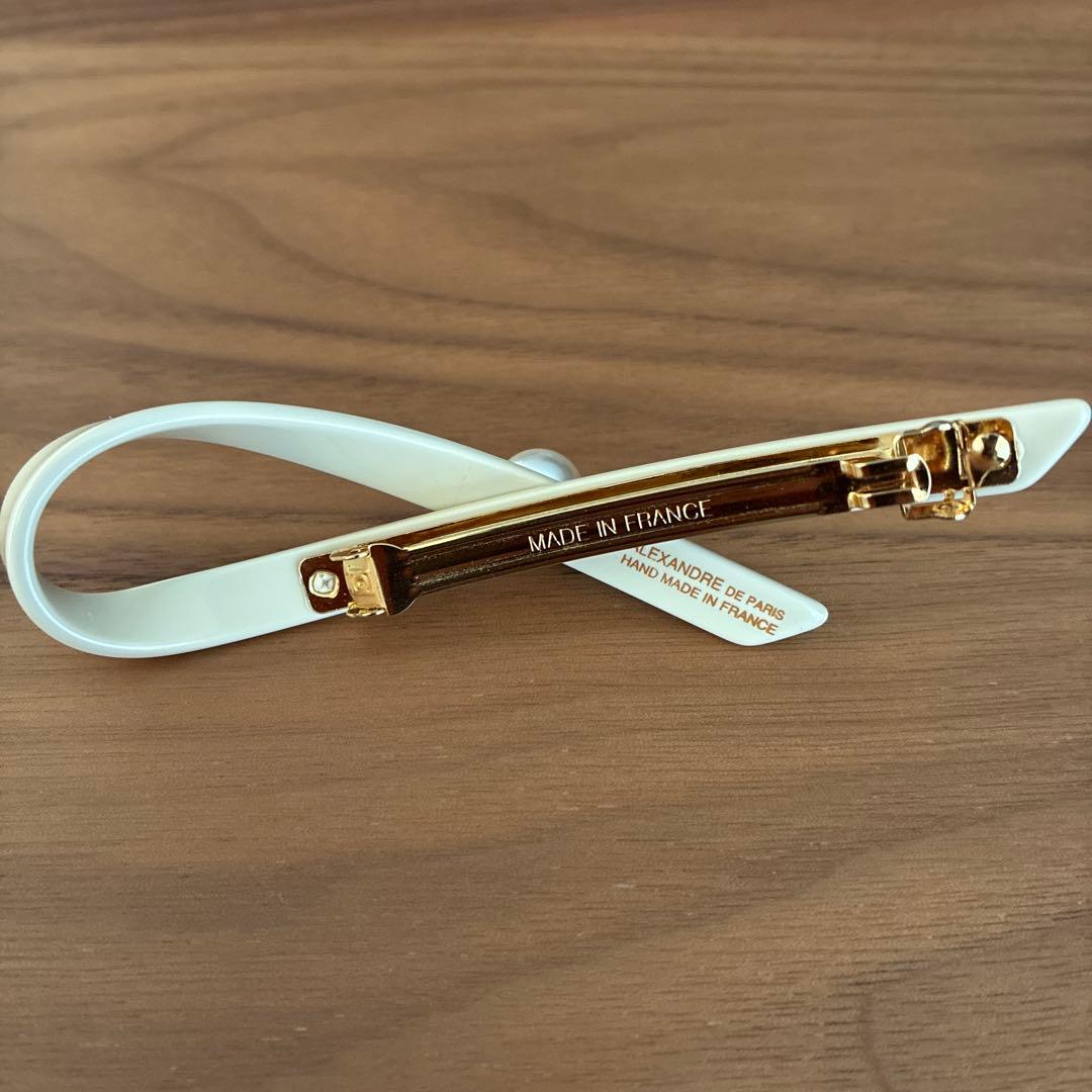 週末値下げ アレクサンドルドゥパリ　バレッタ　ベージュ